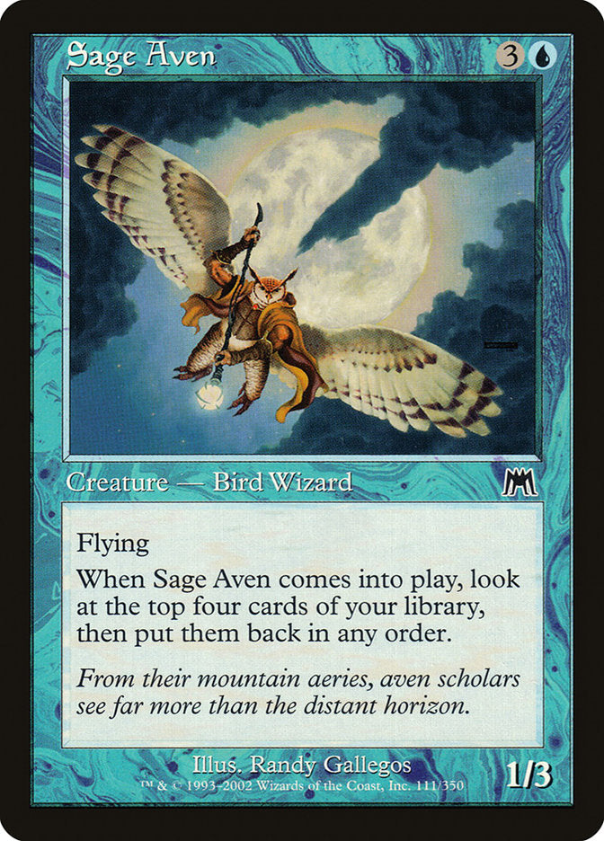 Sage Aven [Onslaught] | Boutique FDB TCG