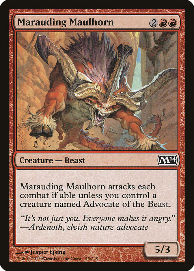Marauding Maulhorn [Magic 2014] | Boutique FDB TCG