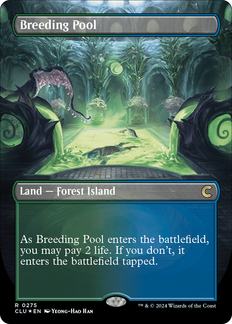 Breeding Pool (Borderless) [Ravnica: Clue Edition] | Boutique FDB TCG