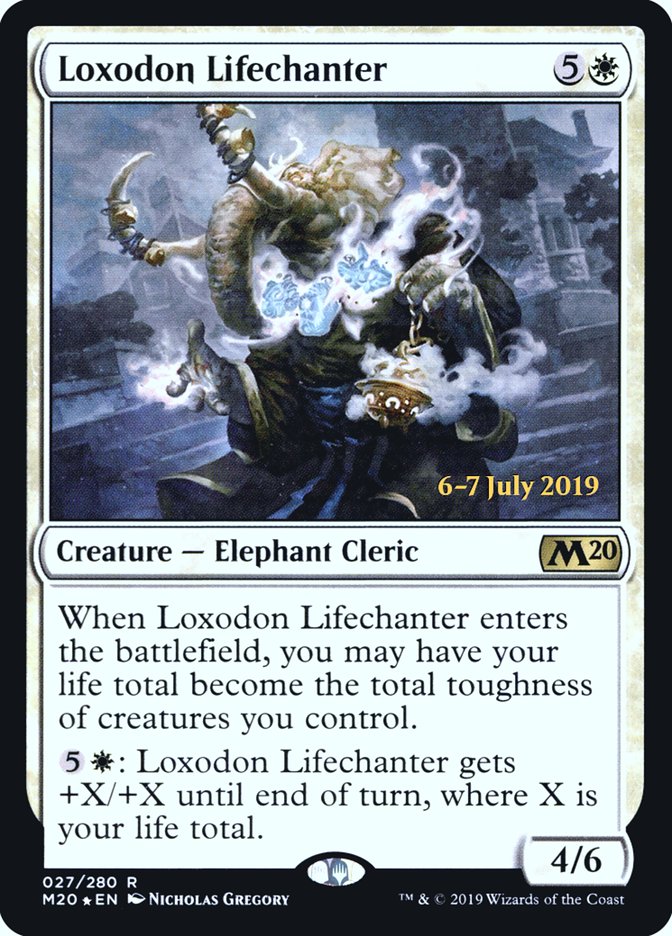 Loxodon Lifechanter [Core Set 2020 Prerelease Promos] | Boutique FDB TCG