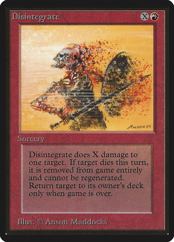 Disintegrate [Beta Edition] | Boutique FDB TCG