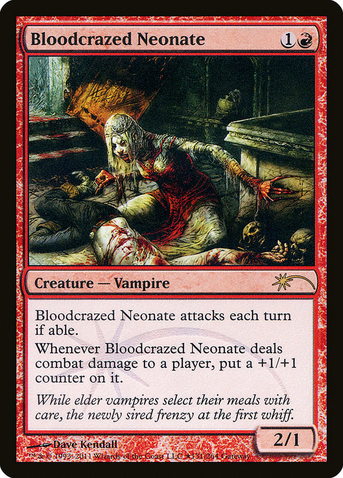 Bloodcrazed Neonate [Wizards Play Network 2011] | Boutique FDB TCG