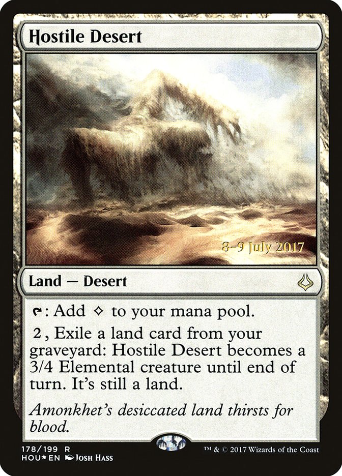 Hostile Desert [Hour of Devastation Prerelease Promos] | Boutique FDB TCG