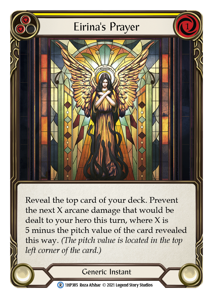 Eirina's Prayer (Yellow) [1HP385] (History Pack 1) | Boutique FDB TCG