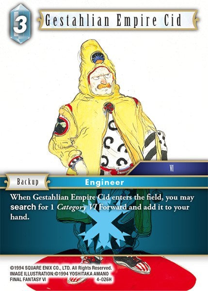 Gestahlian Empire Cid [Opus IV] | Boutique FDB TCG