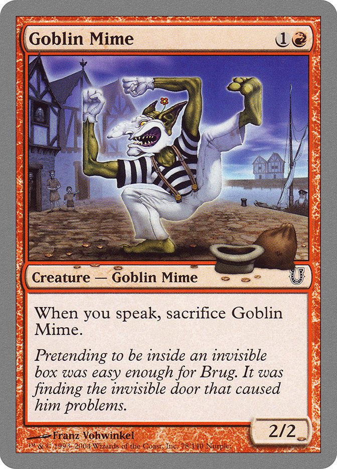 Goblin Mime [Unhinged] | Boutique FDB TCG