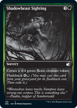 Shadowbeast Sighting [Innistrad: Double Feature] | Boutique FDB TCG