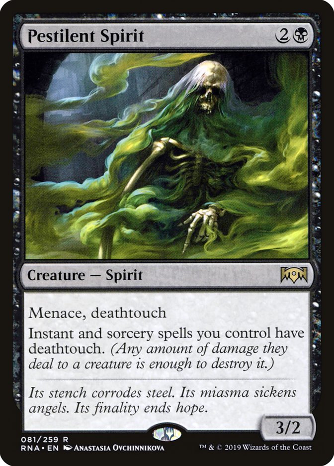 Pestilent Spirit [Ravnica Allegiance] | Boutique FDB TCG