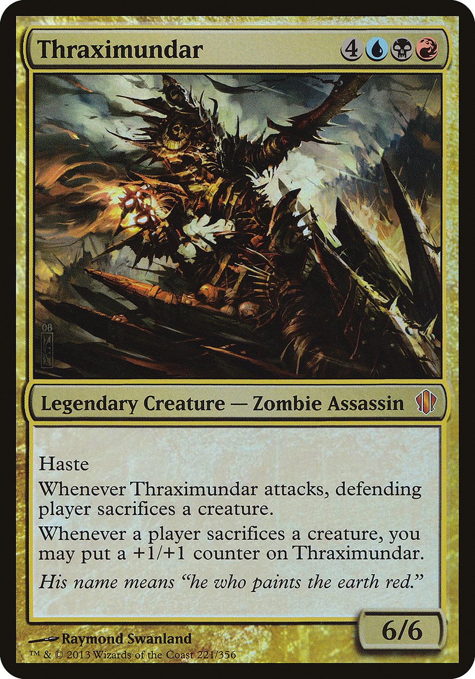 Thraximundar (Oversized) [Commander 2013 Oversized] | Boutique FDB TCG