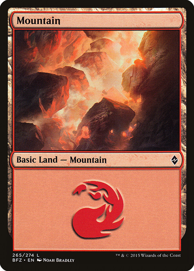 Mountain (265a) [Battle for Zendikar] | Boutique FDB TCG