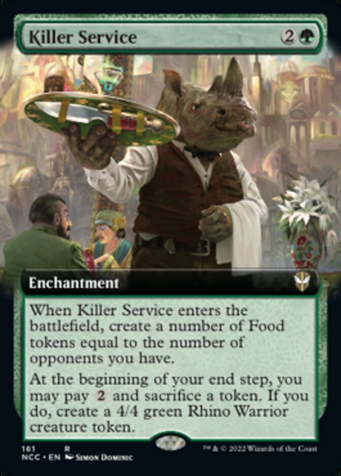 Killer Service (Extended Art) [Streets of New Capenna Commander] | Boutique FDB TCG