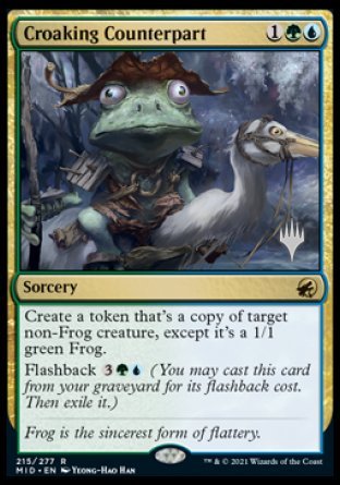 Croaking Counterpart (Promo Pack) [Innistrad: Midnight Hunt Promos] | Boutique FDB TCG