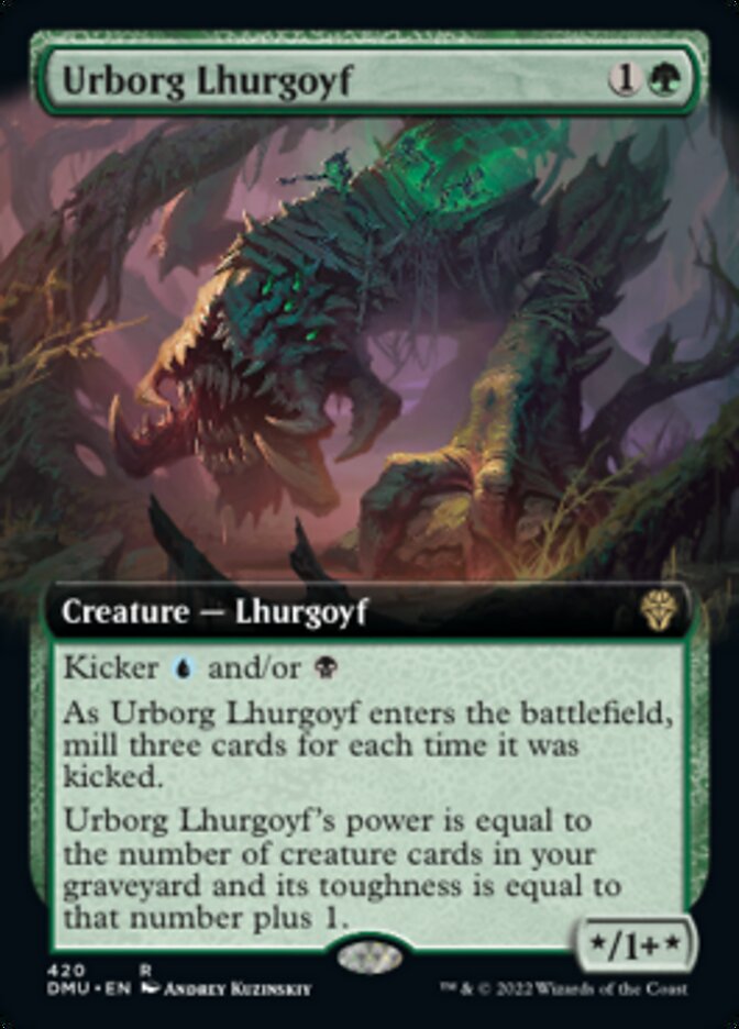 Urborg Lhurgoyf (Extended Art) [Dominaria United] | Boutique FDB TCG