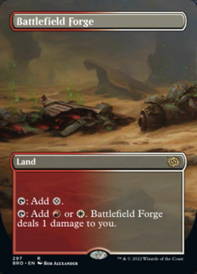 Battlefield Forge (Borderless Alternate Art) [The Brothers' War] | Boutique FDB TCG