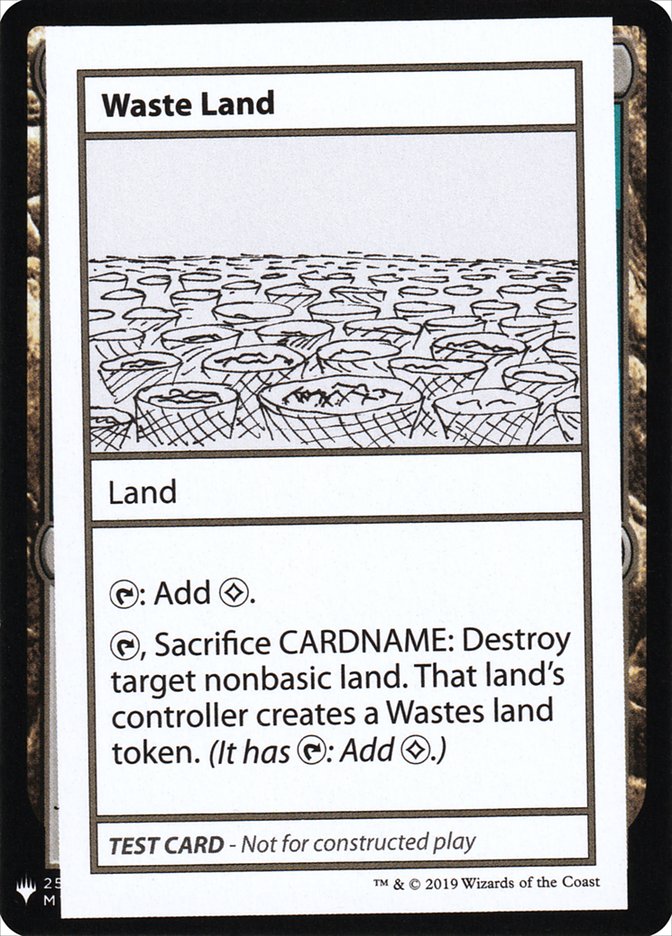 Waste Land [Mystery Booster Playtest Cards] | Boutique FDB TCG