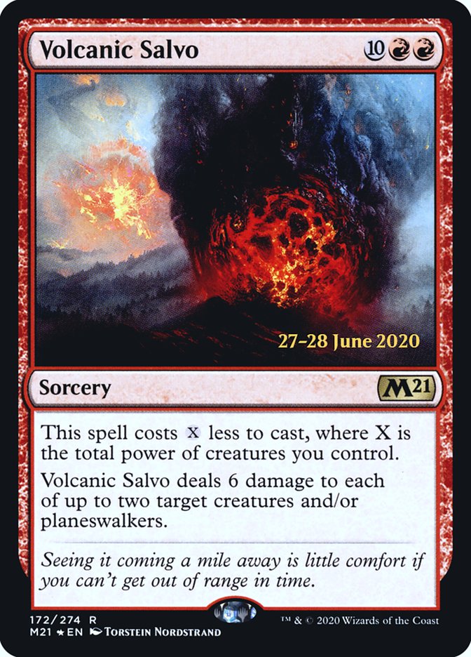 Volcanic Salvo [Core Set 2021 Prerelease Promos] | Boutique FDB TCG