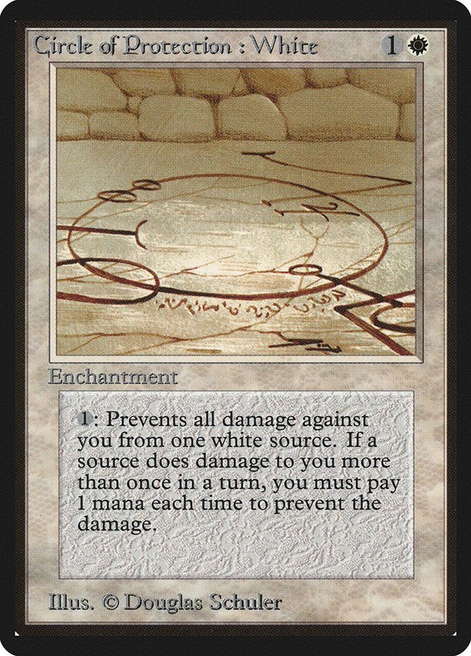 Circle of Protection: White [Beta Edition] | Boutique FDB TCG