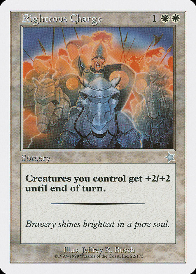 Righteous Charge [Starter 1999] | Boutique FDB TCG