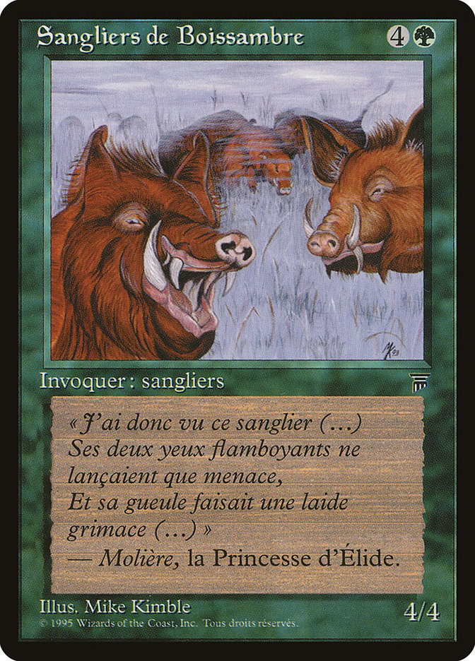 Durkwood Boars (French) - "Sangliers de Boissambre" [Renaissance] | Boutique FDB TCG