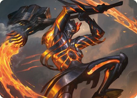 Forgehammer Centurion Art Card [Phyrexia: All Will Be One Art Series] | Boutique FDB TCG