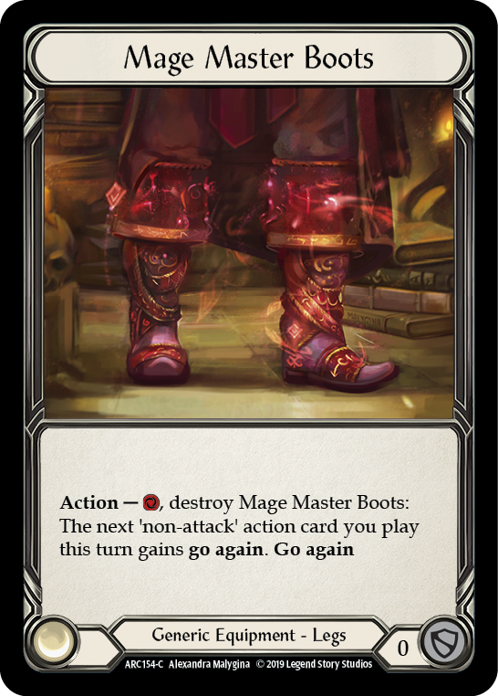 Mage Master Boots [ARC154-C] (Arcane Rising)  1st Edition Normal | Boutique FDB TCG