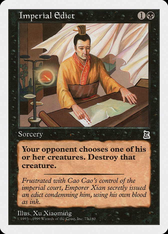 Imperial Edict [Portal Three Kingdoms] | Boutique FDB TCG