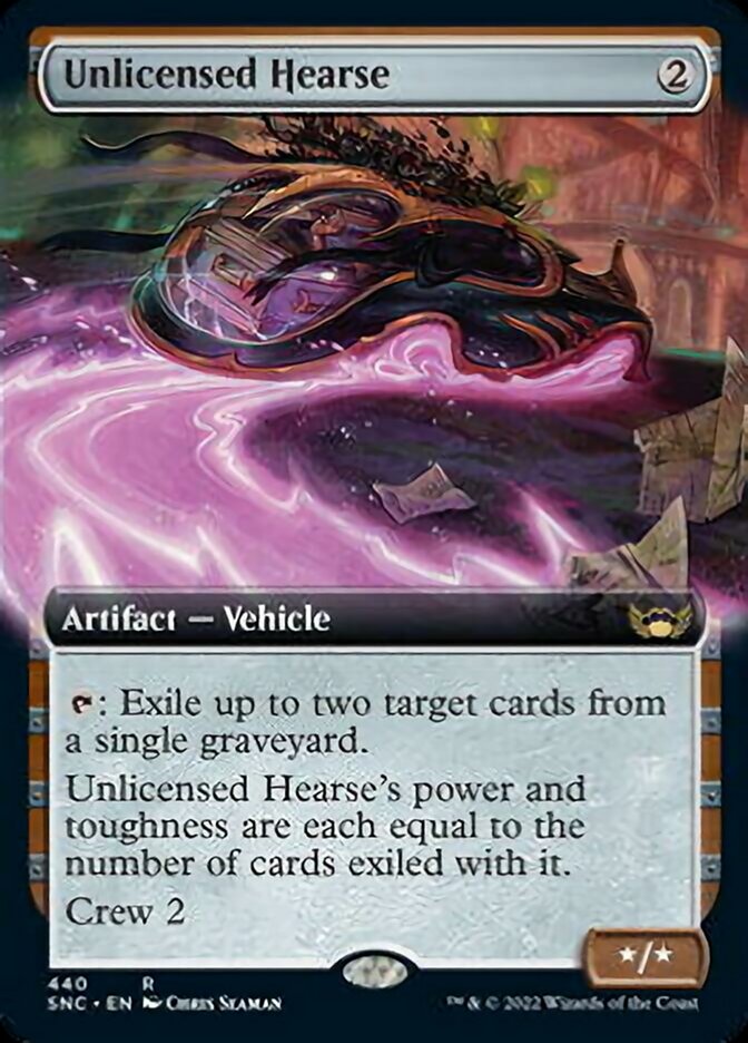 Unlicensed Hearse (Extended Art) [Streets of New Capenna] | Boutique FDB TCG