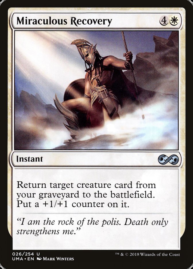 Miraculous Recovery [Ultimate Masters] | Boutique FDB TCG