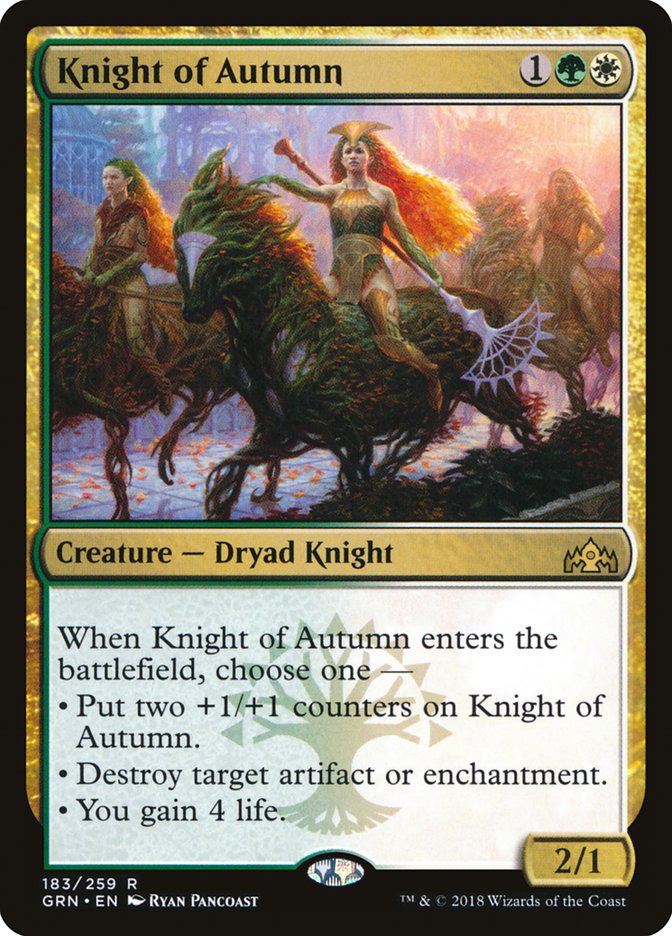 Knight of Autumn [Guilds of Ravnica] | Boutique FDB TCG
