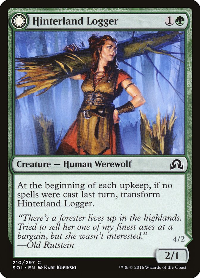 Hinterland Logger // Timber Shredder [Shadows over Innistrad] | Boutique FDB TCG