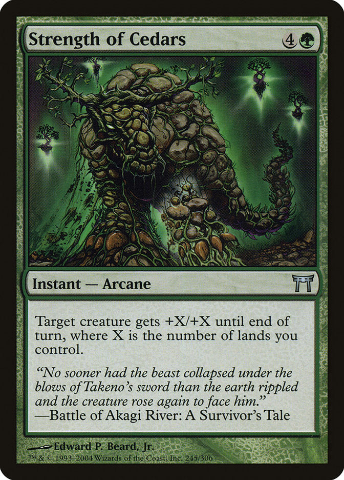 Strength of Cedars [Champions of Kamigawa] | Boutique FDB TCG