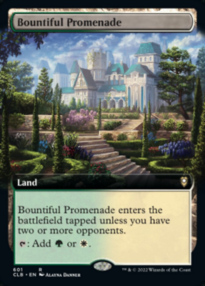 Bountiful Promenade (Extended Art) [Commander Legends: Battle for Baldur's Gate] | Boutique FDB TCG