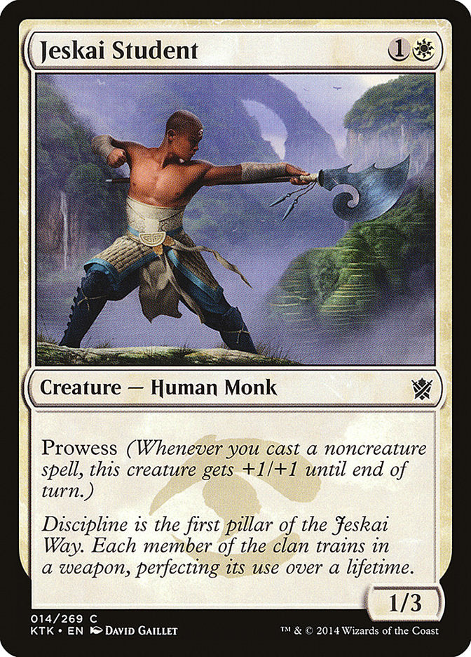 Jeskai Student [Khans of Tarkir] | Boutique FDB TCG