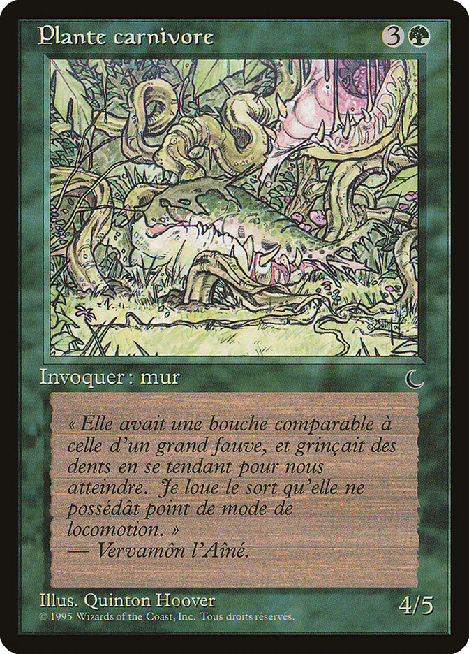 Carnivorous Plant (French) - "Plante carnivore" [Renaissance] | Boutique FDB TCG