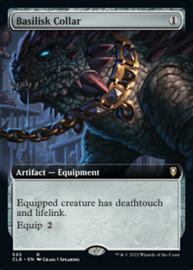 Basilisk Collar (Extended Art) [Commander Legends: Battle for Baldur's Gate] | Boutique FDB TCG