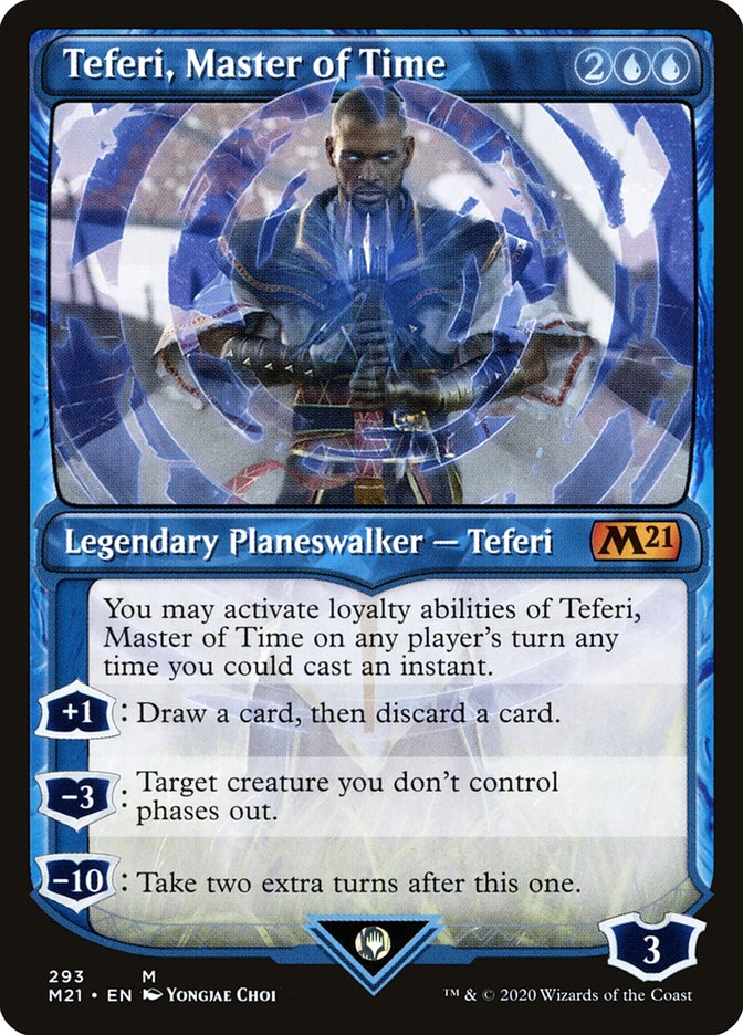 Teferi, Master of Time (Showcase) (293) [Core Set 2021] | Boutique FDB TCG