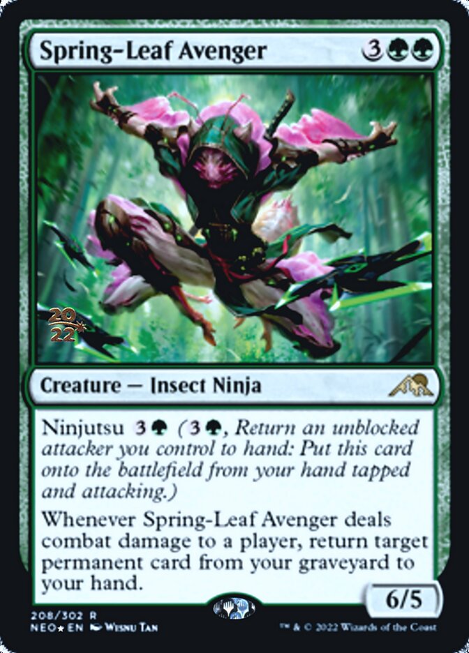 Spring-Leaf Avenger [Kamigawa: Neon Dynasty Prerelease Promos] | Boutique FDB TCG