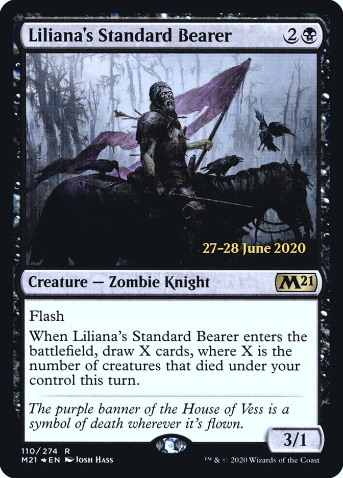 Liliana's Standard Bearer [Core Set 2021 Prerelease Promos] | Boutique FDB TCG