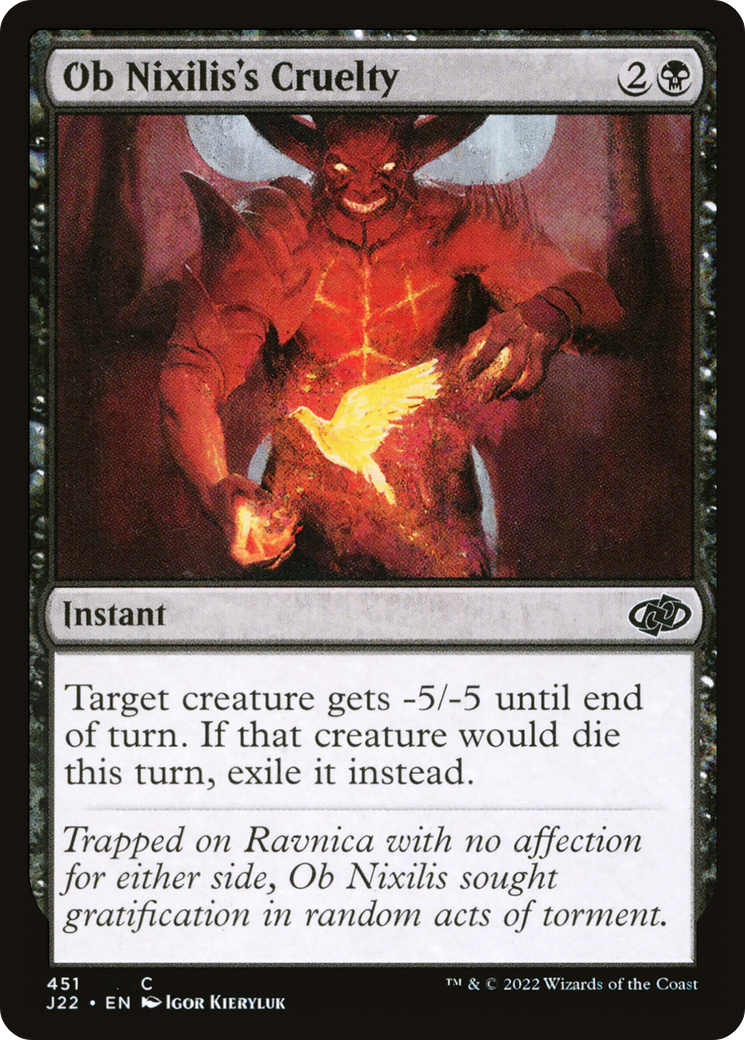 Ob Nixilis's Cruelty [Jumpstart 2022] | Boutique FDB TCG