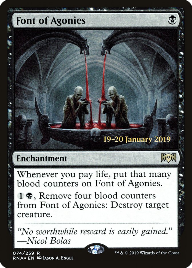 Font of Agonies [Ravnica Allegiance Prerelease Promos] | Boutique FDB TCG
