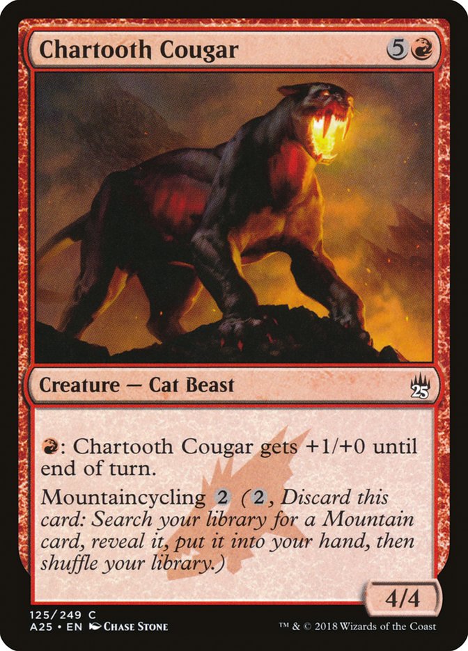 Chartooth Cougar [Masters 25] | Boutique FDB TCG