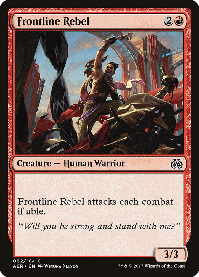 Frontline Rebel [Aether Revolt] | Boutique FDB TCG