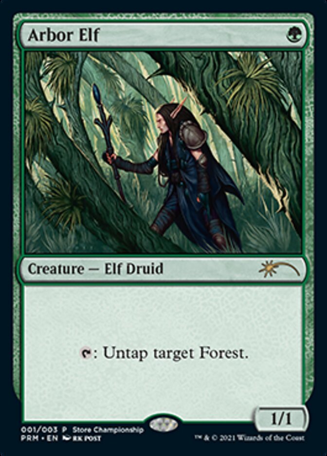 Arbor Elf [Wizards Play Network 2021] | Boutique FDB TCG