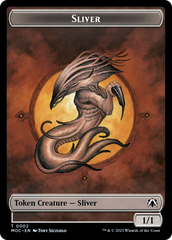 Goblin // Sliver Double-Sided Token [March of the Machine Commander Tokens] | Boutique FDB TCG