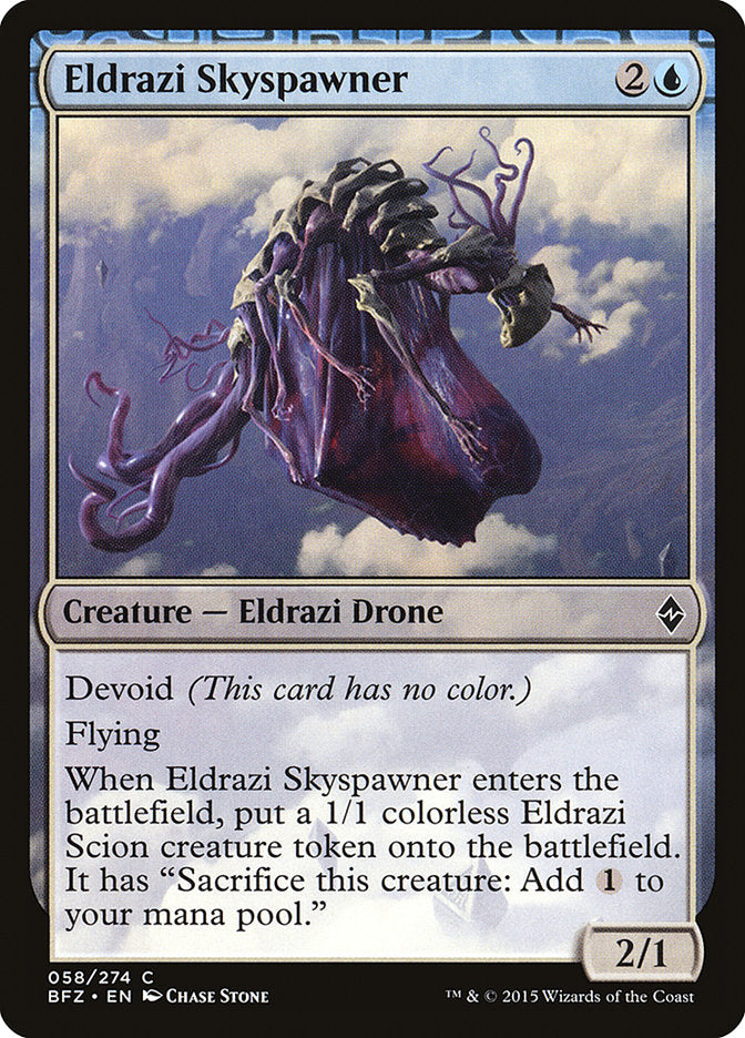 Eldrazi Skyspawner [Battle for Zendikar] | Boutique FDB TCG