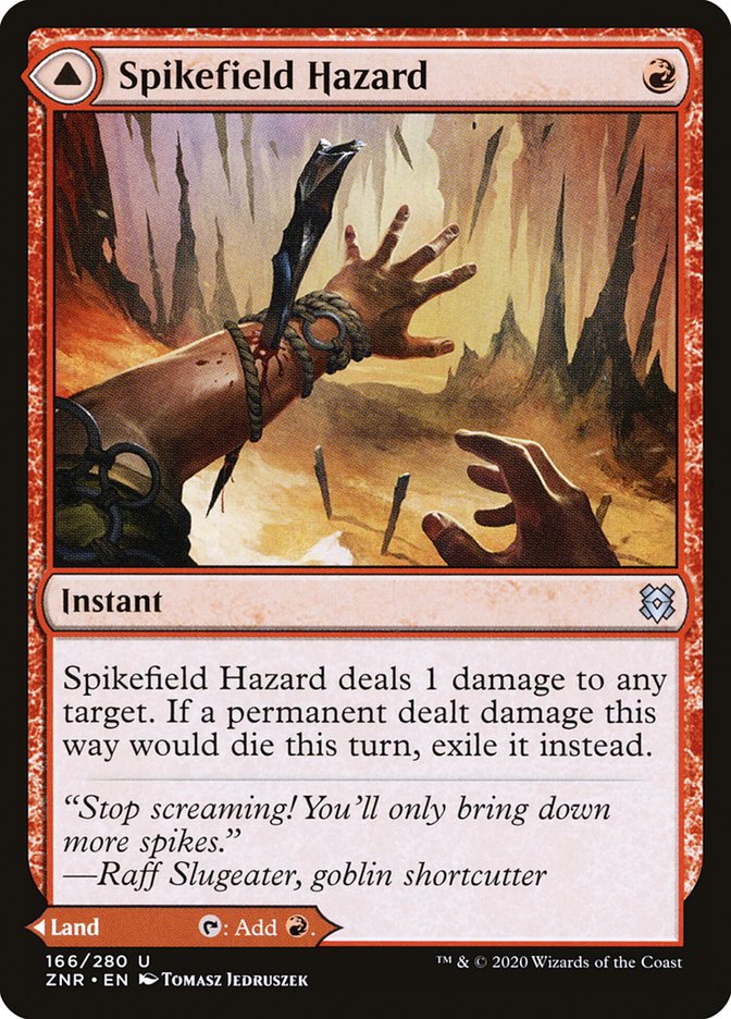 Spikefield Hazard // Spikefield Cave [Zendikar Rising] | Boutique FDB TCG