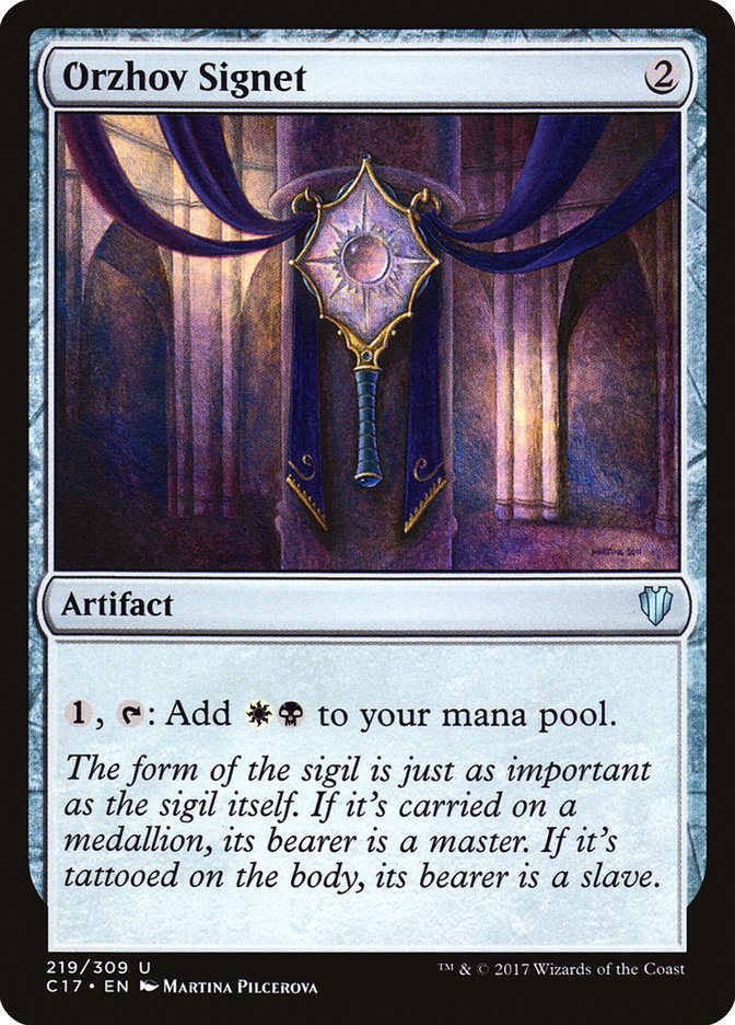 Orzhov Signet [Commander 2017] | Boutique FDB TCG