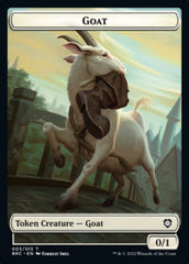 Construct (008) // Goat Double-Sided Token [The Brothers' War Commander Tokens] | Boutique FDB TCG