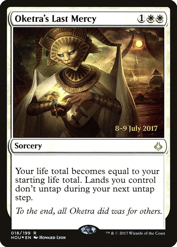 Oketra's Last Mercy [Hour of Devastation Prerelease Promos] | Boutique FDB TCG