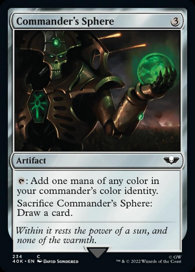 Commander's Sphere (234) (Surge Foil) [Warhammer 40,000] | Boutique FDB TCG